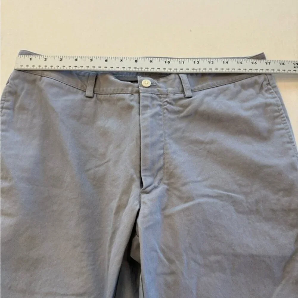 Vineyard Vines Slim Fit Club Pants Mens 34x34 Gray Cotton Twill Chinos